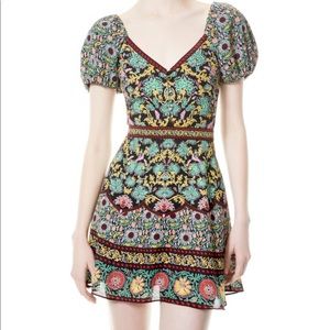 Alice and Olivia Dana Puff Sleeve dress